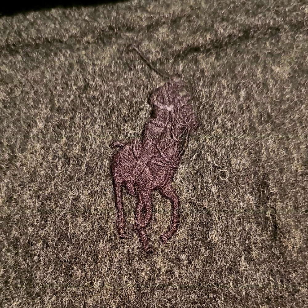 Ralph Lauren charcoal scarf 100 wool